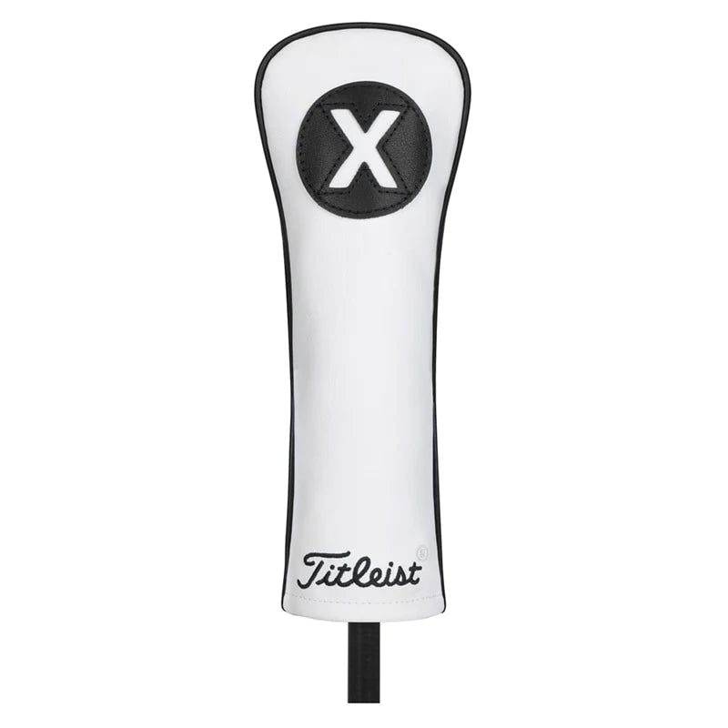 Headcover Titleist White & Black Leather Hybrid Headcover