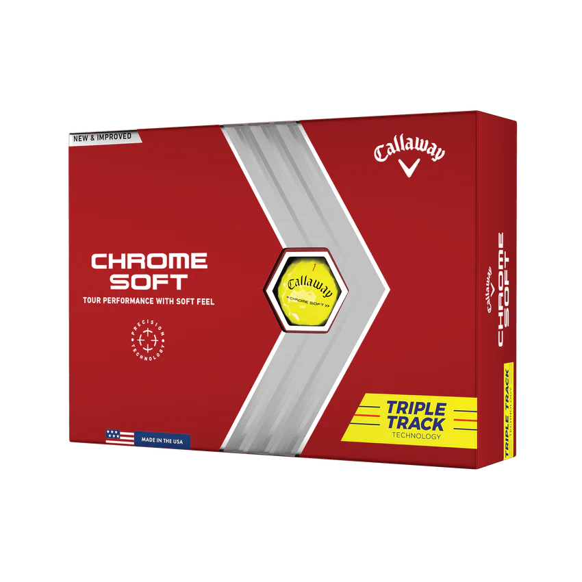 Pelota Callaway Chrome Soft Triple Track Yellow