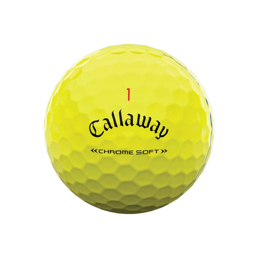 Pelota Callaway Chrome Soft Triple Track Yellow