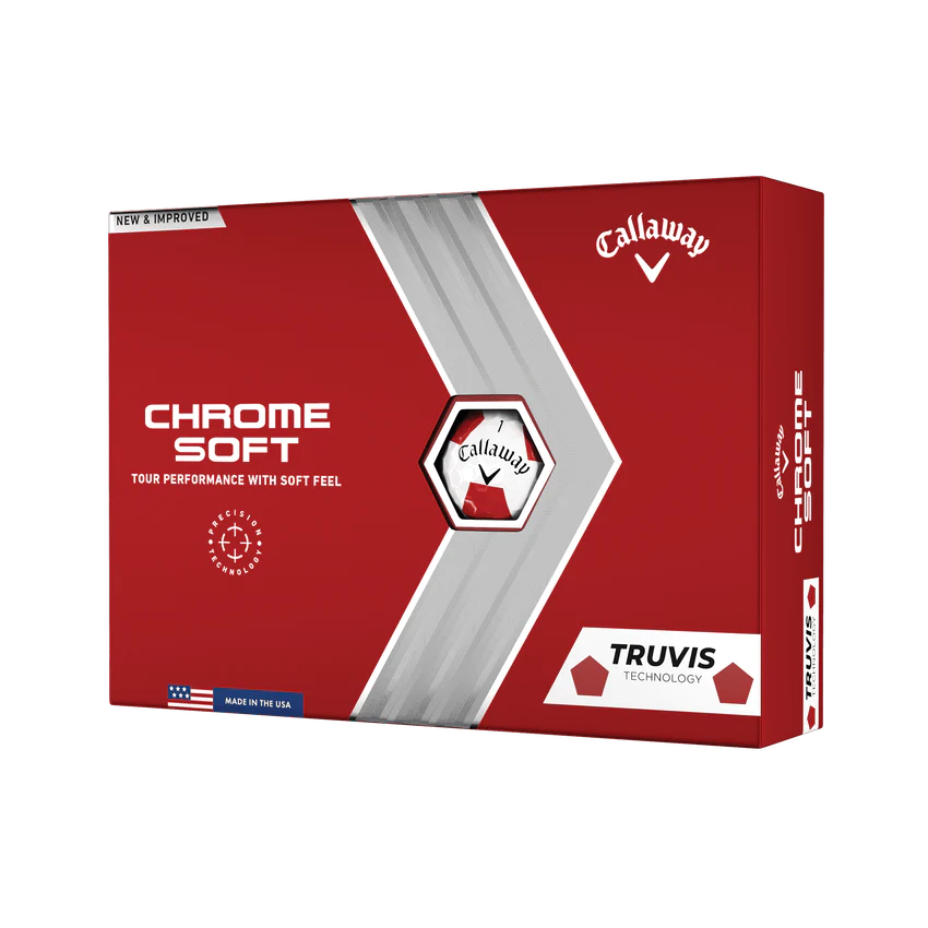 Pelota Callaway Chrome Soft Truvis Red White