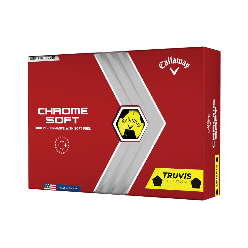 Pelota Callaway Chrome Soft Truvis Yellow Black