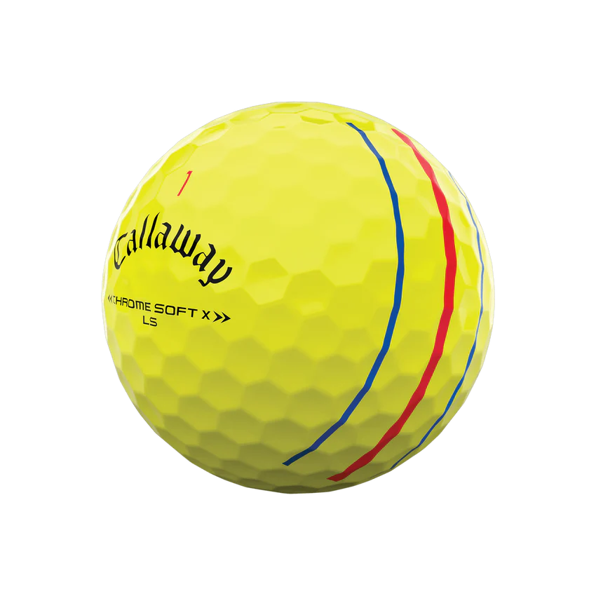 Pelota Callaway Chrome Soft X LS Triple Track Yellow