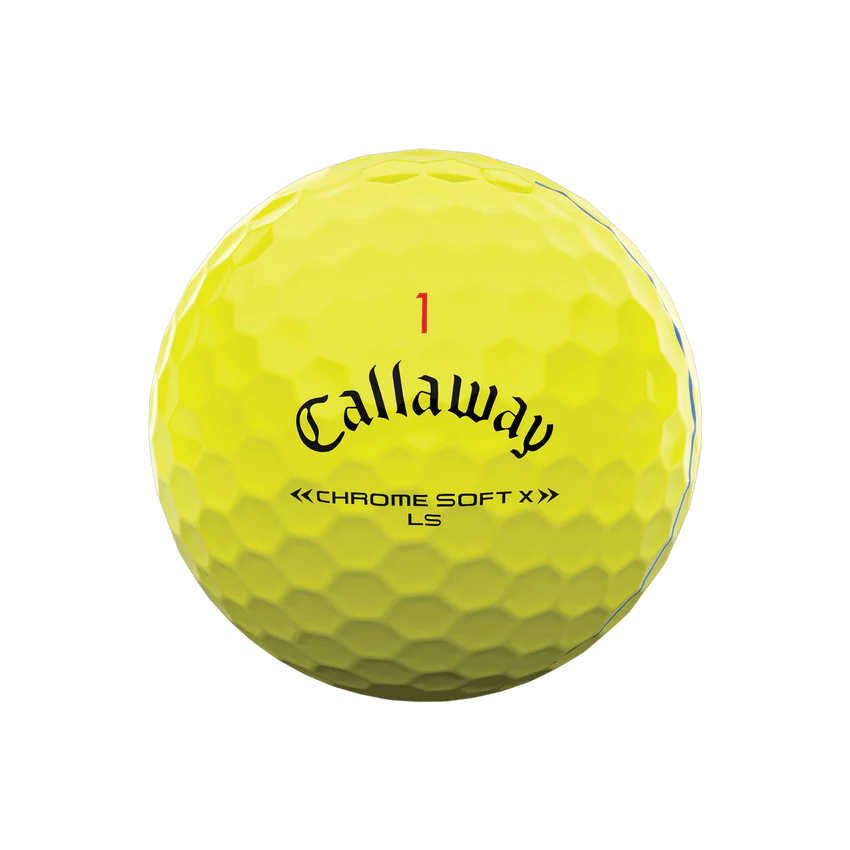 Pelota Callaway Chrome Soft X LS Triple Track Yellow