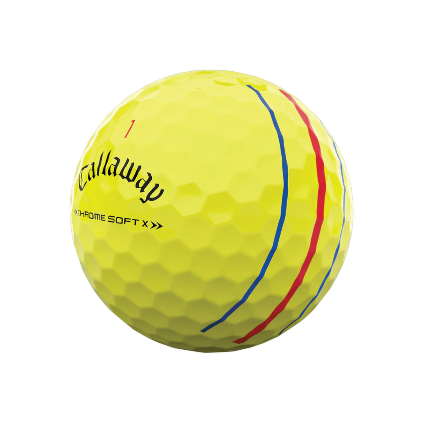 Pelota Callaway Chrome Soft X Triple Track Yellow