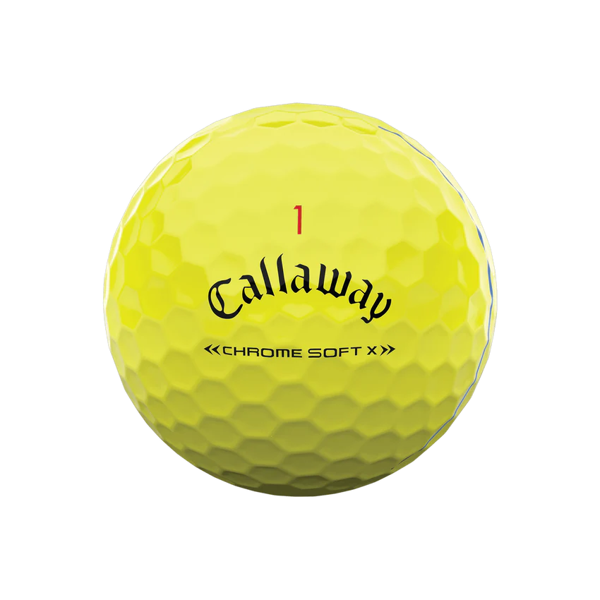 Pelota Callaway Chrome Soft X Triple Track Yellow